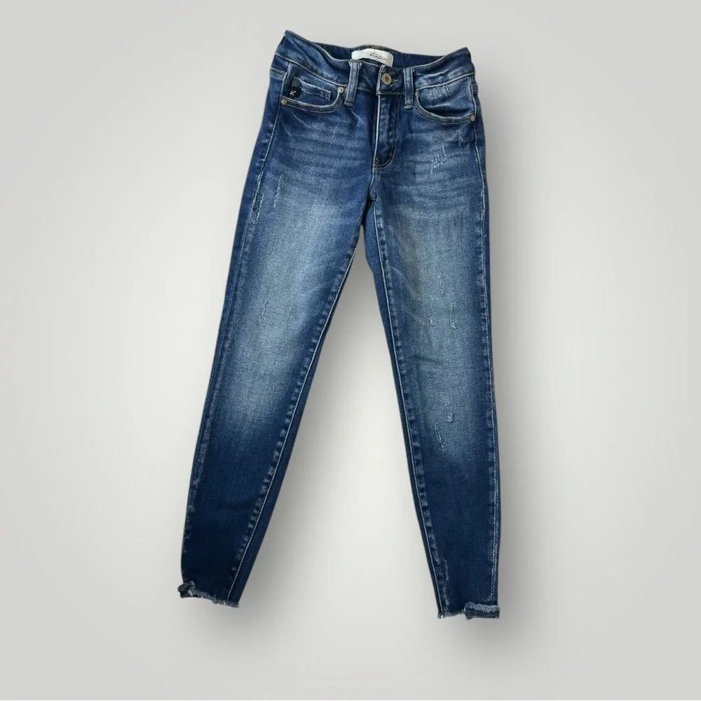 KanCan KC7122D Landon Mid Rise Dark Wash‎ Ankle Skinny Jeans Womens 0/23